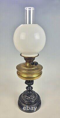 Great Western Railway Antique Victorian Cast Iron Oil Lamp