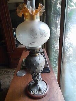 Hinks Oil Lamp, phoenix Pewter. Circa 1886-7