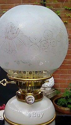 Hinks and sons patent duplex victorian oil lamp