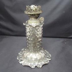 Hukin & Heath silver plated oil lamp c1885, Dresser influence, pattern 5684