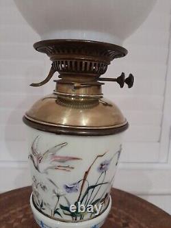 Incredibly Rare, Very Pretty Victorian Aesthetic Movement Oil Lamp. Circa 1860-80