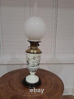 Incredibly Rare, Very Pretty Victorian Aesthetic Movement Oil Lamp. Circa 1860-80