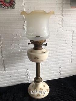 Large Porcelian Duplex Victorian Oil Lamp