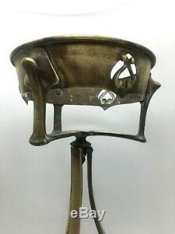 Large victorian art nouveau Benson metal oil lamp base