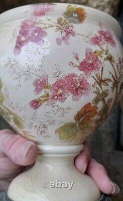 Lovely Little Porcelain Victorian Oil Lamp