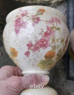 Lovely Little Porcelain Victorian Oil Lamp