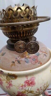 Lovely Little Porcelain Victorian Oil Lamp