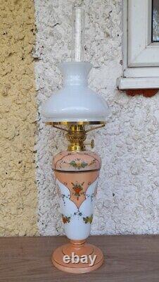 Lovely Little Victorian French Oil Lamp, Complete & Working