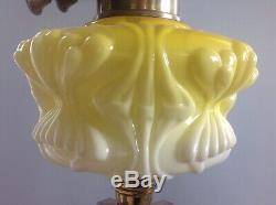 Lovely Yellow Victorian Oil Lamp