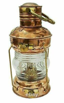 Maritime Antique Copper & Brass 14 Ship Lantern Boat Light Anchor Lamp