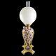 Messenger English Duplex Ceramic Oil Lamp base by Taylor, Tunnicliffe and Co