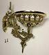 New 9 Cast Brass Wall Bracket For Oil Lamps, Early American / Victorian Style