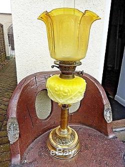 ORIGINAL COMPLETE VICTORIAN DUPLEX OIL LAMP No 7