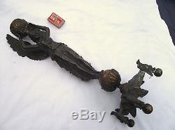 Original Large Victorian Solid Bronze Angel Figure Gas / Oil Lamp Base £74.99