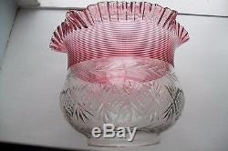 Oil Lamp Shade with Cranberry Trailing