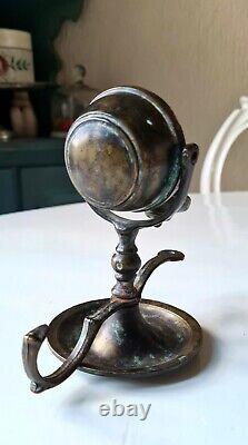 Old & rare ship's gimbaled Whale Oil Lamp, around 1800, United Kingdom