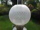 Original Antique Cut Glass Duplex Oil Lamp Shade