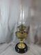 Original Antique Vintage Veritas Central Draught Brass Table Oil Lamp & Chimney