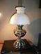 Original Complete Original Working British Plated 20''' Theodore Oil Lamp
