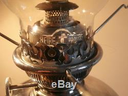 Original Complete Original Working British Plated 20''' Theodore Oil Lamp