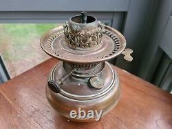 Original Messenger CP 32 Annular Centre Draft Brass Drop In Oil Lamp Font Raise