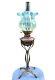 Original Victorian Art Nouveau WAS Benson Copper Oil Lamp Burner Vaseline Shade