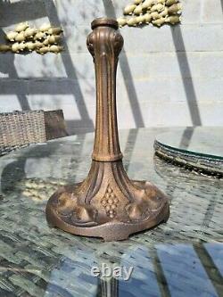 Original Victorian Art Nouveau cast iron Oil Lamp base 23mm fitter