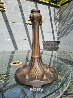 Original Victorian Art Nouveau cast iron Oil Lamp base 23mm fitter