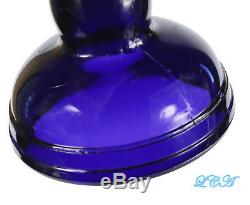 PRISTINE purple ANTIQUE Victorian OIL LAMP hand blown OLD and ORIGINAL # 1 sz