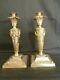 Pair Of Fabulous Victorian Cast Bronze Oil Lamp Bases With Reg Design Number