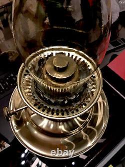 Peaky Blinders Style, Victorian Brass Veritas Centre Draft Flame Spreader Lamp