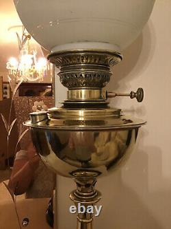 Peaky Blinders Style, Victorian Brass Veritas Centre Draft Flame Spreader Lamp
