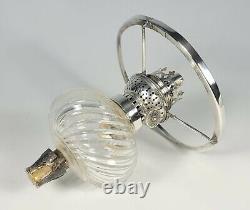 Prince & Symmons Lion Lamp Works Silver Plated Antique Oil Lamp