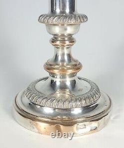Prince & Symmons Lion Lamp Works Silver Plated Antique Oil Lamp