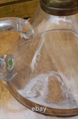 Pristine Victorian Cut Glass Finger Chamber Oil Lamp