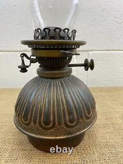 RARE ANTIQUE COPPER & BRASS HINKS & SONS BENETFINK & Co DUPLEX OIL LAMP BURNER