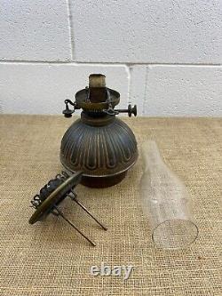 RARE ANTIQUE COPPER & BRASS HINKS & SONS BENETFINK & Co DUPLEX OIL LAMP BURNER