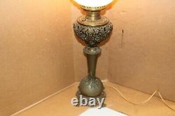 RARE Bradley & Hubbard Banquet Brass Lamp Oil Kerosene B & H Antique 2181