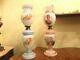 RARE! French Antique Napoleon and Vintage Oil Kerosene Victorian Lamp Glass