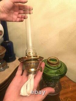RARE German Brass Bronze Copper Victorian Antique Kerosene Oil Lamp