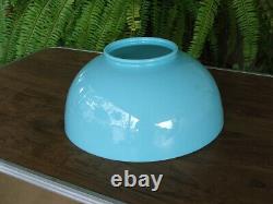 RARE Robins Egg Blue Hanging Parlor Lamp, Library, Oil, GWTW, Antique, 1887