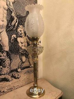 RARE Victorian Antique Oil Kerosine Kerosene Lamp