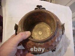 Rare AESTHETIC Bradley Hubbard Thackara Gorham Red Brass Kerosene Oil Table Lamp