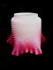 Rare Pearlescent Airtrap Cranberry Pink Duplex Oil Lamp Shade