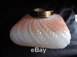 Rare Victorian Duplex Baccarat Square Oil Lamp Font with Hinks collar