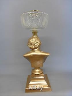 Rare Victorian French Political Oil Lamp Of Gambetta France