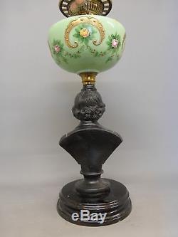 Rare Victorian Political Oil Lamp Disraeli Lord Beaconsfield