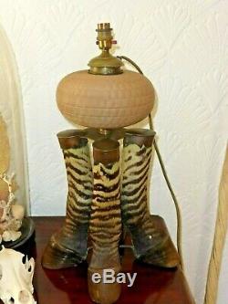 Rare Victorian Taxidermy Zebra Oil Lamp Rowland Ward Game Trophy