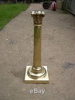 Spare Brass Tapering Corinthian Column Base For Hinks Duplex Kerosene Oil Lamp