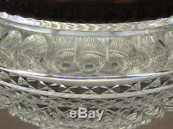 Stunning Antique Cut Glass Lead Crystal Oil Lamp By Osler